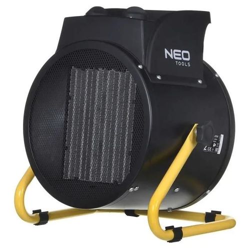 Chauffage Électrique - NEO TOOLS - PTC 5 Kw - Éléments Chauffants en Céramique - 5000 W - Noir