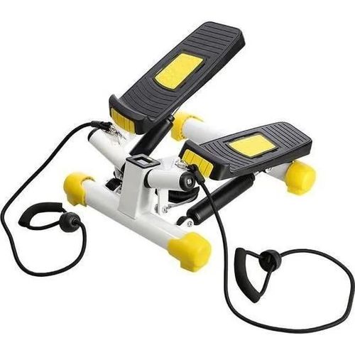 Mini Stepper - Hms - Twist - Couleur Jaune - Élastiques Inclus - Fitness