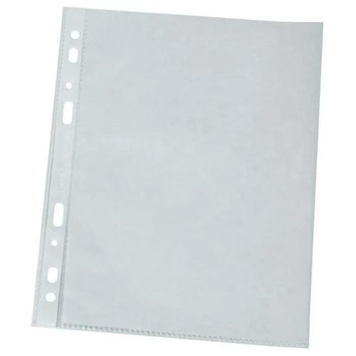 Pochette Polypropylène - Q-Connect - Eco Perforée Antistatique - A4 - Assorties - Lot De 100