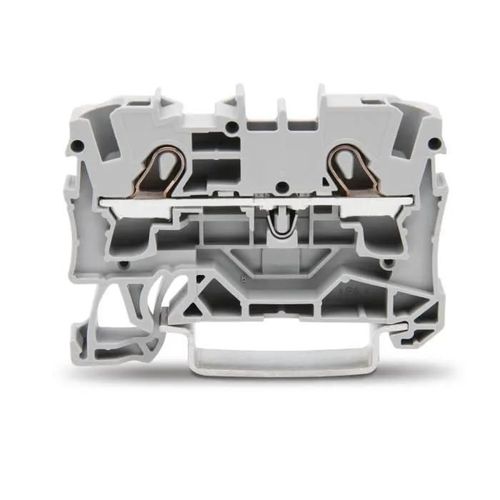 Wago 2004-1201 Bornier à montage sur rail DIN, 2 Voies - 20 AWG - 10 AWG - 6 mm² 32 A