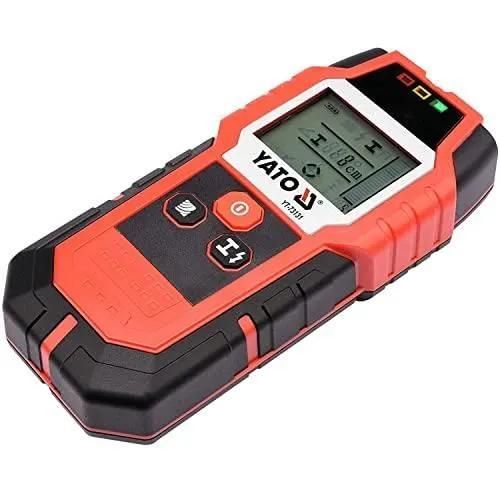 Détecteur de métal et bois - YATO - YT-73131 - Capteur hypersensible - Localisation conduites - Compact