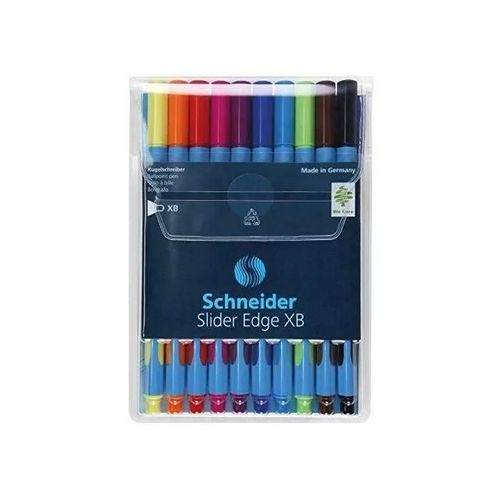 Pochette De Stylos - Schneider - Slider Edge Xb - Écriture Fluide - Corps Triangulaire - Encre Noire