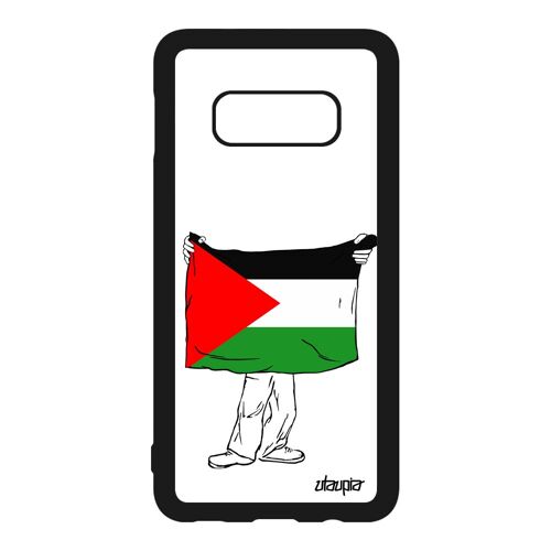 Coque Drapeau Palestine Palestinien Antichoc Pour Samsung S10e Silicone Football Rigide Jeux Olympiques Case Foot Telephone Galaxy