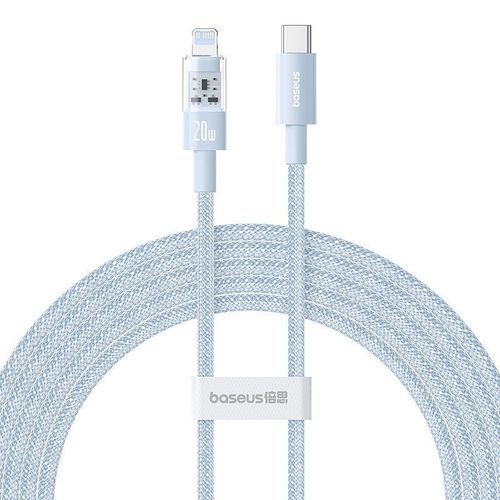 Câble USB-C vers Lightning, Charge Rapide 20W, 2m - Baseus Gem (P10373001311-01) - Bleu Galaxie