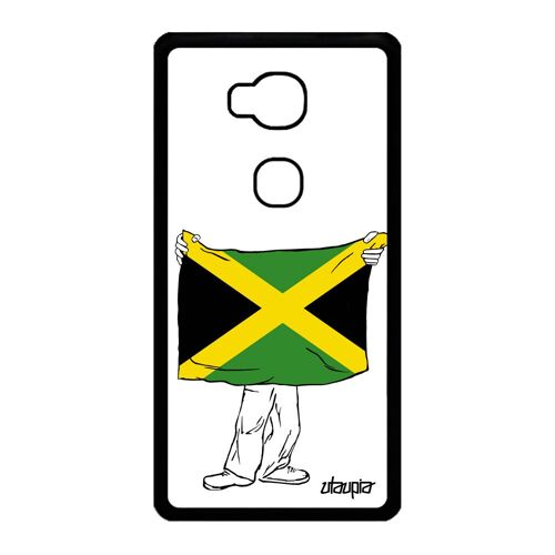 Coque Pour Honor 5x En Silicone Drapeau Jamaique Jamaicain Reagge Jo Tpu Foot Ragga Alu Football Etui Housse Jeux Olympiques Rigide