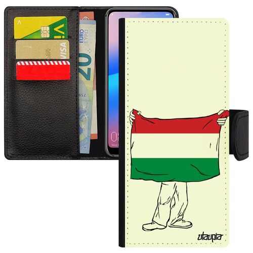 Coque Drapeau Hongrie Hongrois Rabat Pour Galaxy A05s Portefeuille Porte Cartes Silicone Coupe D'europe Foot Football 4g Jo Samsung