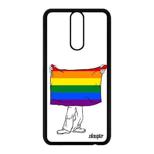 Coque Pour Mate 10 Lite Silicone Drapeau Gay Pride Rainbow Arc En Ciel De Protection Gaypride Lgbt Parade Cover Lesbien Huawei