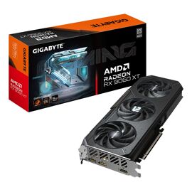 GIGABYTE Radeon RX 9060 XT GAMING OC 16G Carte Graphique - 16GB GDDR6, 128bit, PCI-E 5.0, 3320 MHz Fréquence du coeur, 2 x DisplayPort, 1 x HDMI, GV-R9060XTGAMING OC-16GD