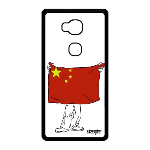 Coque Pour Honor 5x Silicone Drapeau Chine Chinois Jeux Olympiques Tpu Foot Basket Football Coupe Du Monde Etui Jo Personnalisé De