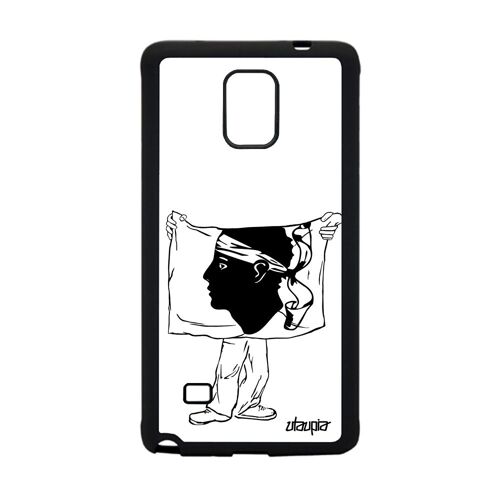 Coque En Silicone Antichoc Note 4 Drapeau Corse Pas Cher Portable Foot Football Basket 4g Telephone Corsica Samsung Galaxy