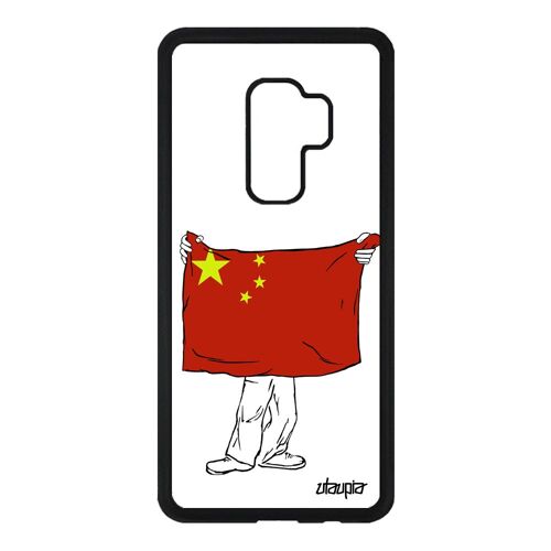 Coque Silicone Drapeau Chine Chinois Samsung S9 Plus Foot S9+ Coupe Du Monde Etui Jeux Olympiques Antichoc Jo Made In France Galaxy
