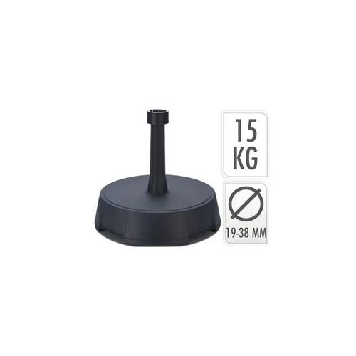 Base De Parasol - Non Spécifié - 15kg - Couleur Anthracite - Diamètre 19-38mm
