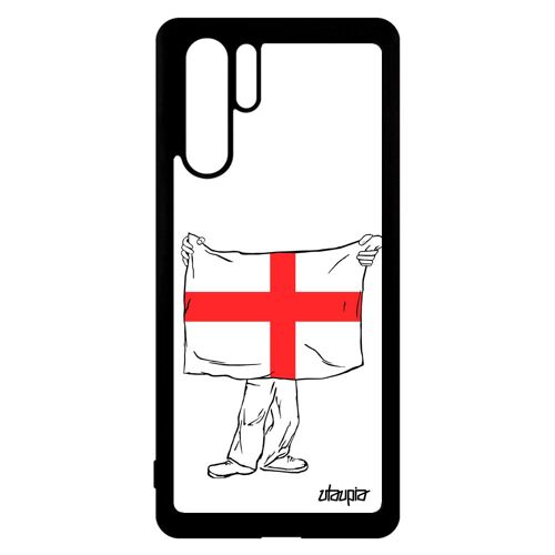 Coque Pour P30 Pro Silicone Drapeau Angleterre Anglais Grande Bretagne Portable Personnalisé Football Euro Coupe D'europe Jo Huawei