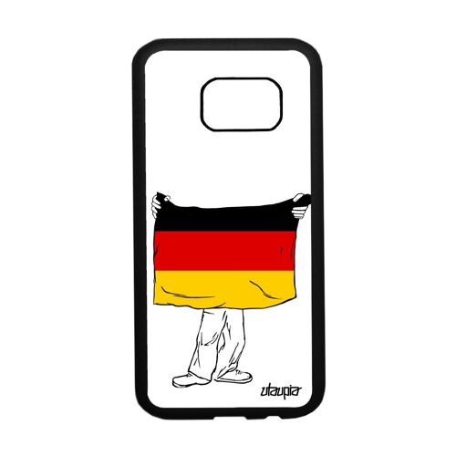Coque Samsung S7 Silicone Drapeau Allemagne Allemand Coupe Du Monde Foot Personnalisé Basket Telephone Housse Made In France Galaxy