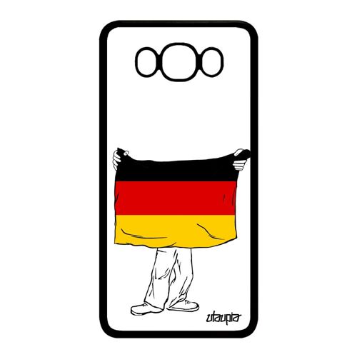 Coque Drapeau Allemagne Allemand Rigide Pour Samsung J7 2016 En Silicone Jeux Olympiques Telephone Jo Football De Protection Galaxy