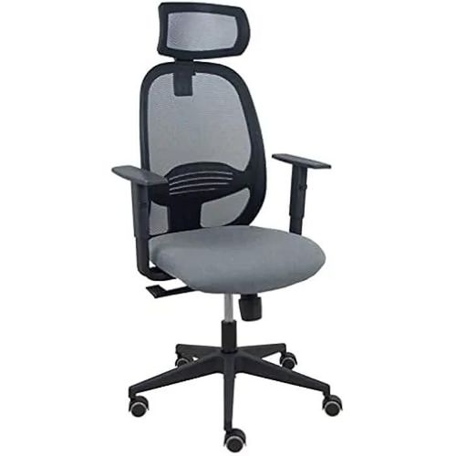 Chaise Cylindrique Noire Maille Noire Assise Bali Bras Réglable Tête De Lit Réglable (Gris)