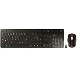 CHERRY DW 9100 SLIM, ensemble clavier et souris sans fil, layout espagnol (QWERTY), connexion Bluetooth et radio, touches