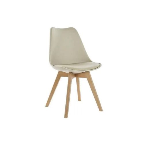 Chaise 48 X 54 X 82 Cm Beige Polypropylène Hêtre