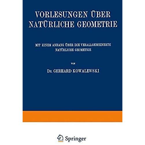 Vorlesungen Über Natürliche Geometrie