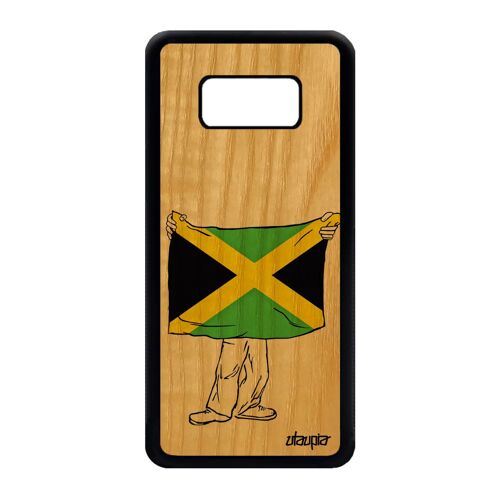 Coque Bois Drapeau Jamaique Jamaicain S8 Silicone Football Pas Cher Telephone Foot Basket Jeux Olympiques Veritable Samsung Galaxy