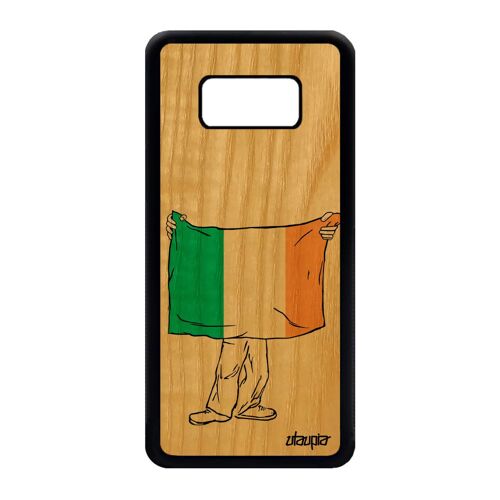 Coque Silicone S8 Bois Drapeau Irlande Irlandais Housse Coupe D'europe Euro Jo Dessin Basket Jeux Olympiques Football Samsung Galaxy