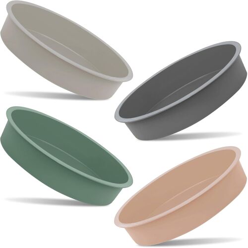 Kalanka-Moule À Gâteau En Silicone De 20,3 Cm | Moule À Gâteau En Silicone Anti-Adhésif | Moule À Gâteau Rond Pour La Cuisson | Moule À Gâteau En Silicone À Dégagement Rapide Pour Gâteaux À Couches,