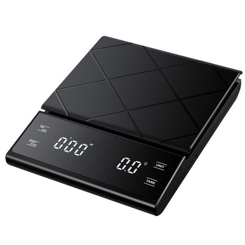 Balance À Café 5 Kg/0,1 G Avec Minuterie Chargement Usb Le Noir
