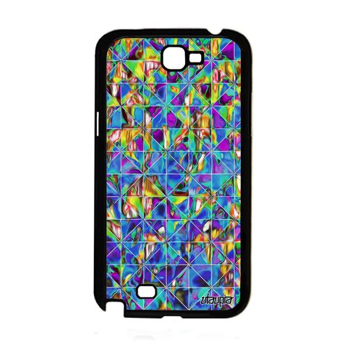 Coque Design Carreau Note 2 En Silicone Marbre Motif Gt-N7102 Antichoc Jolie Case Telephone Multicolore Coloré Jaune Samsung Galaxy