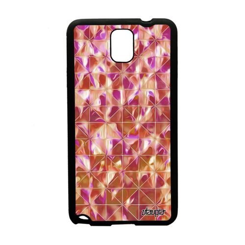 Coque Antichoc Samsung Note 3 Silicone Design Carreau Original Marbre Rigide Caoutchouc Portable Motif Fond Losange Texture Galaxy