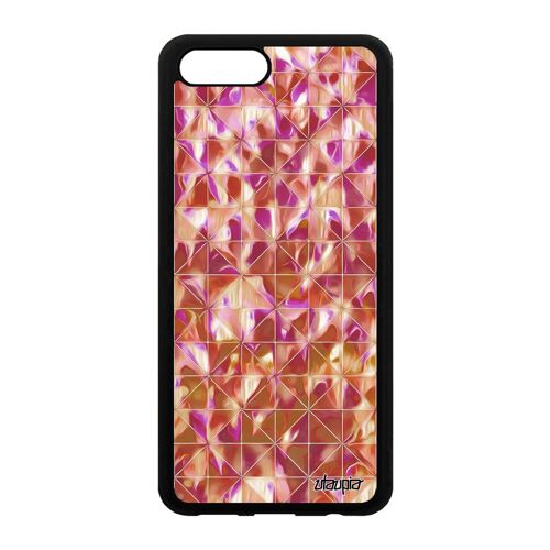 Coque Rigide Pour Honor V10/View 10 Silicone Design Carreau Telephone Geometrique Housse Unique Marbre Losange Texture De Protection
