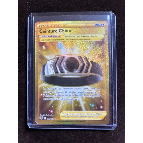 Ceinture Choix 211 189 Dresseur Secr Te Gold - Ultraboost X Epée Et Bouclier 10 Astres Radieux - Coffret De 10 Cartes Pokémon Françaises