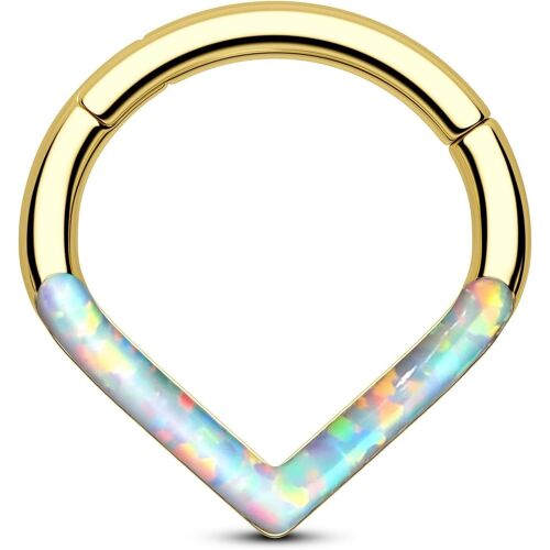 Anneau De Septum En Forme De Larme - Boucles D'oreilles À Clicker 16g Hélix Cartilage En Acier Inoxydable 316l Bijoux De Piercing Pour Hélix, Tragus Daith, Zircone Cubique