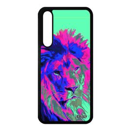 Coque Pour Huawei P20 Pro Silicone Lion Street Art Pochoir Pop Art Felin Lionne Violet Animal Nature Motif Design Mobile Fauve Etui