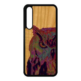 Coque Bois Silicone Huawei P20 Pro Hibou Originale Personnalisé Housse Design Telephone Oiseau Animaux Etui Tpu Animal Jolie Violet