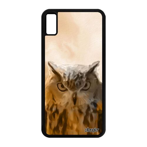Coque Iphone Xs Max En Silicone Hibou Ciel Chouette Antichoc Etui Mobile Animal Nuage Oiseau Pas Cher Animaux Design Orange