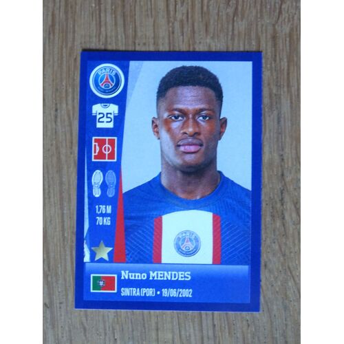 Image N°330 Panini Foot 2023 - Nuno Mendes -Paris-