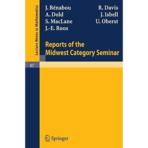 Reports Of The Midwest Category Seminar I