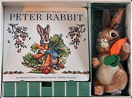 The Peter Rabbit Plush Gift Set: The Classic Edition Board Book + Plush Stuffed Animal Toy Rabbit Gift Set (Fun Gift Set, Holiday Traditions, Beatrix