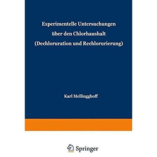 Experimentelle Untersuchungen Über Den Chlorhaushalt (Dechloruration Und Rechlorurierung)