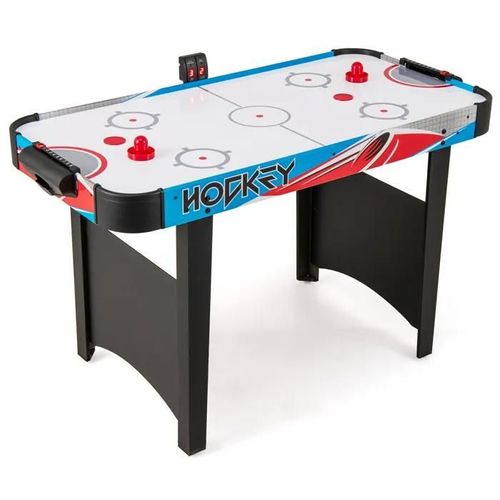 COSTWAY Table de Baby-Foot 122cm Tableau d'Affichage LED et Puissant Moteur 12 V-2 Palets et 2 Patins pour Maison, Salle de Jeux