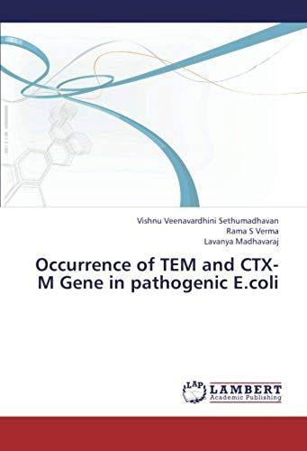 Occurrence Of Tem And Ctx-M Gene In Pathogenic E.Coli
