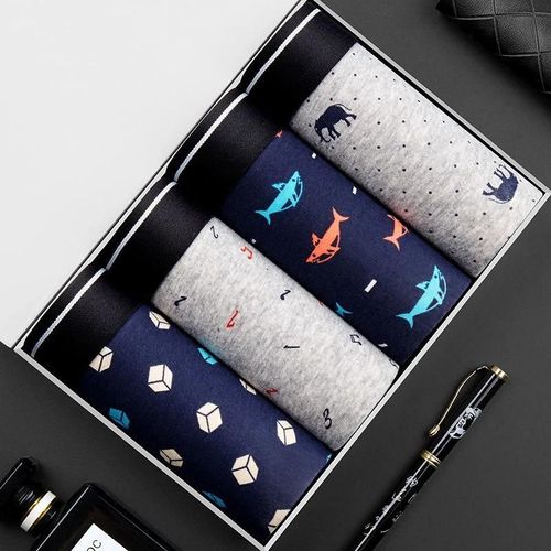 Boxers En Coton Respirant Pour Hommes,Culottes Pour Hommes,Shorts Sexy,Sous-Vêtements Masculins,Boxers Solides,Caleçons De Marque Goals,4 Pièces.8030-2.4xl