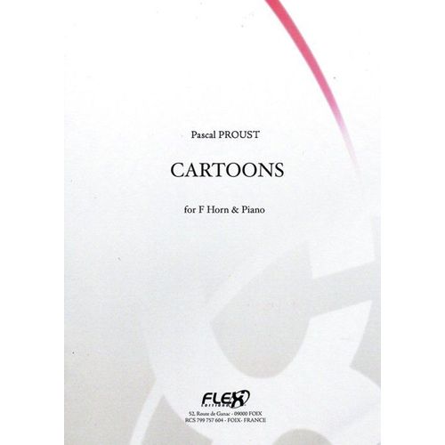 Pascal Proust : Cartoons For F Horn & Piano - Flex Editions
