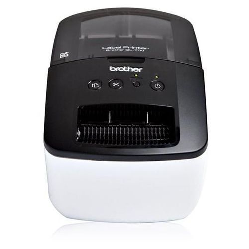 Brother QL-700 - Imprimante d'étiquettes - thermique direct - rouleau (6,2 cm) - 300 x 600 ppp - jusqu'à 150 mm/sec - USB - outil de coupe