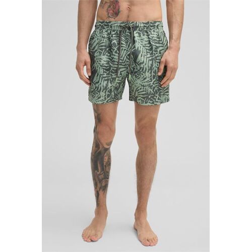 Short De Bain Lago, Vert Clair À Motif