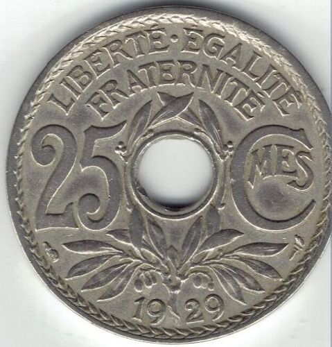 Pièce 25 Centimes - République Française 1929
