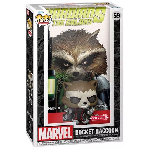 Figurine Funko Pop - Marvel Comics N°59 - Rocket Raccoon - Comic Cover (81839)