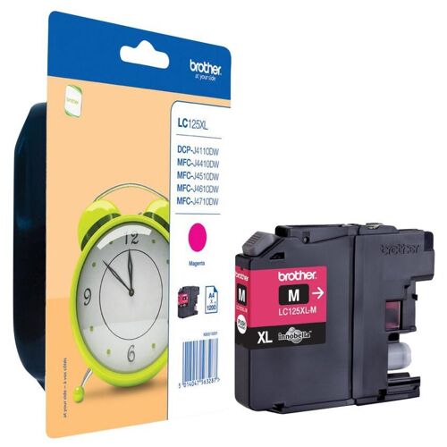Brother LC125XLY - Très Haut Rendement - jaune - original - blister - cartouche d'encre - pour Brother DCP-J4110DW