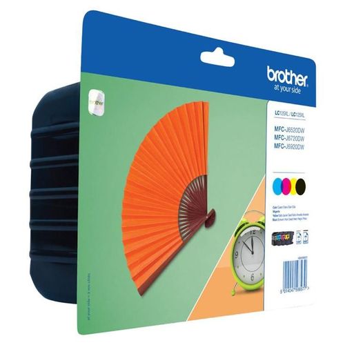 Brother LC129XL Value Pack - Pack de 4 - noir, jaune, cyan, magenta - original - coque avec sécurité - cartouche d'encre - pour Brother MFC-J6520DW, MFC-J6720DW, MFC-J6920DW