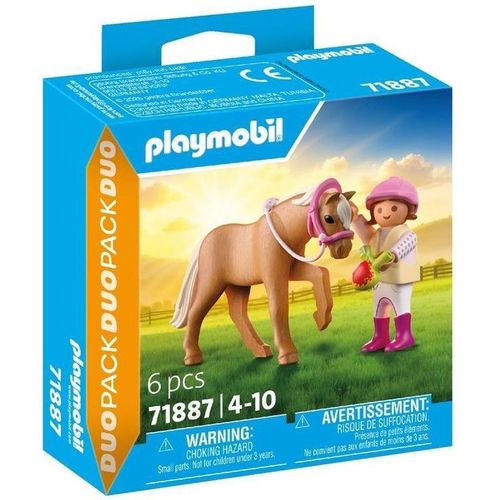 Playmobil Horses of Waterfall 71887 - Enfant avec cheval - Duo Pack